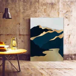 Set Tablouri Canvas - Lunar Golden Landscape - Img 5