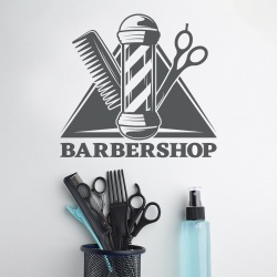 Sticker Barbershop (generic logo) - Img 2