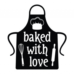 Sticker Bucatarie - Baked with love (chef's hat) - Img 2