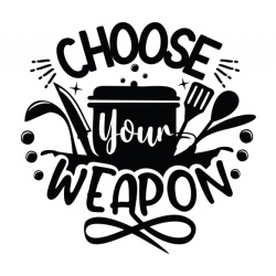 Sticker Bucatarie - Choose your weapon - Img 2