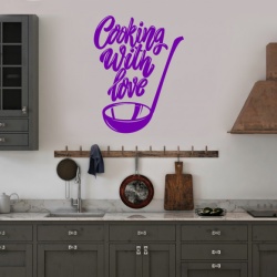 Sticker Bucatarie - Cooking with love - Img 3