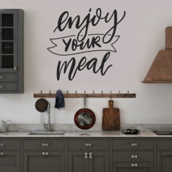 Sticker Bucatarie - Enjoy your meal - Img 1