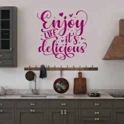 Sticker Bucatarie - Life is delicious - Img 2