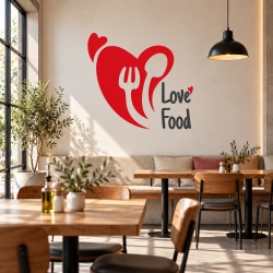 Sticker Bucatarie - Love food