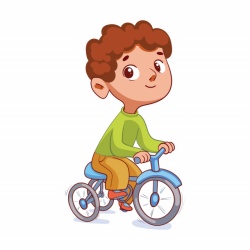 Sticker copii - Baietelul cu bicicleta - Img 2