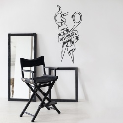 Sticker Cut and shave scissors