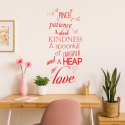 Sticker De Perete A Pinch Of Patience