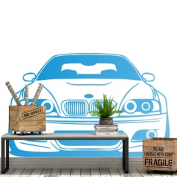 Sticker De Perete Auto BMW Vedere Frontala - Img 5
