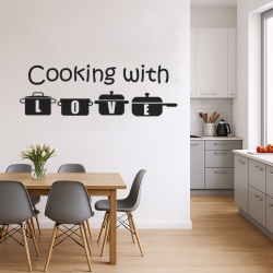 Sticker De Perete Cooking With Love