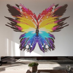 Sticker De Perete Fluturele Colorat - Img 1