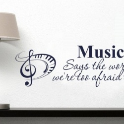 Sticker De Perete Music Says The Words - Img 4