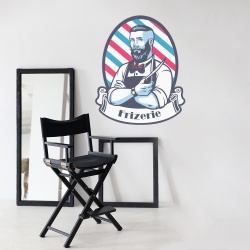 Sticker Frizerie (Bărbat cu barba si foarfece) - Img 4