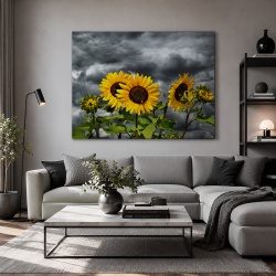 Tablou Canvas Floarea Soarelui In Furtuna