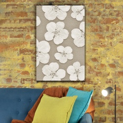 Tablou canvas - Flori de cais pe fundal texturat (Floral 139) - Img 4