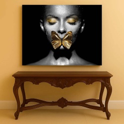 Tablou Canvas - Golden Butterfly - Img 3