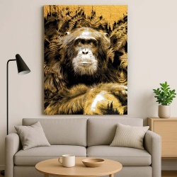 Tablou Canvas - Golden monkey - Img 3