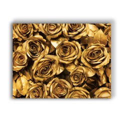 Tablou Canvas Golden Roses Bouquet - Img 2