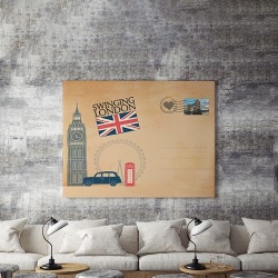 Tablou Canvas Greetings From London - Img 4