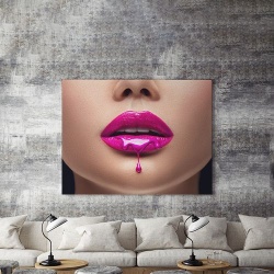 Tablou Canvas Liquid Pink - Img 4