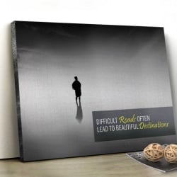 Tablou Canvas Motivational - Difficult Roads - Img 2