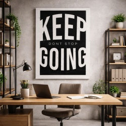 Tablou Canvas Motivational - Keep going (concrete)