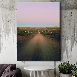 Tablou Canvas Motivational - Keep going (country road) - Img 4