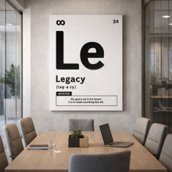 Tablou Canvas Motivational - Legacy (element on white)