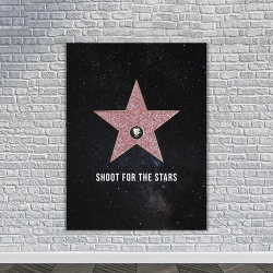 Tablou Canvas Motivational - Shoot for the stars (Hollywood) - Img 4