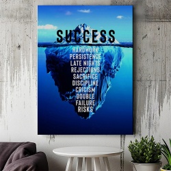 Tablou Canvas Motivational - Success (blue iceberg) - Img 2