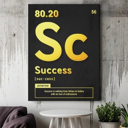 Tablou Canvas Motivational - Success (gold) - Img 4