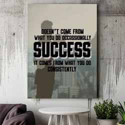 Tablou Canvas Motivational - Success means consistency