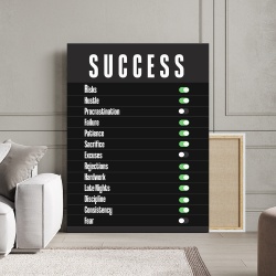 Tablou Canvas Motivational - Success (on - off) - Img 4