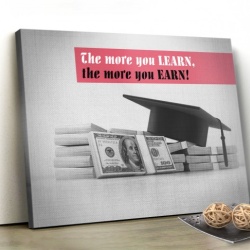 Tablou Canvas Motivational - The More You Learn - Img 2