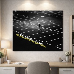 Tablou Canvas Motivational - Work In Silence