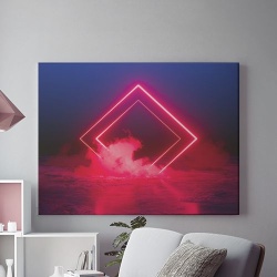 Tablou Canvas Neon Smoke