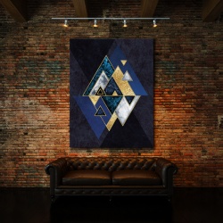 Tablou Canvas Perfect Geometry (Blue) - Img 4