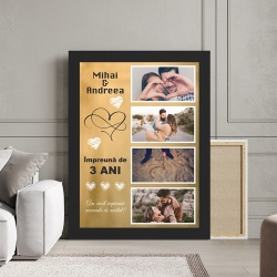 Tablou Canvas Personalizat - Am creat momente de neuitat (4 poze) - Img 2