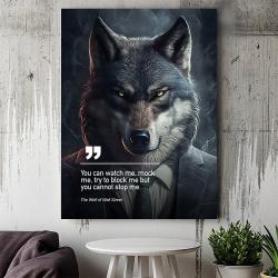 Tablou Canvas Personalizat - Business Animals - Wolf - Img 2
