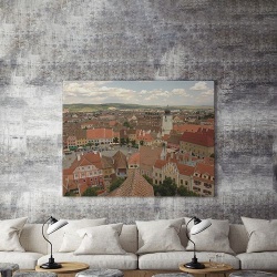Tablou Canvas Sibiu Vazut De Sus - Img 3