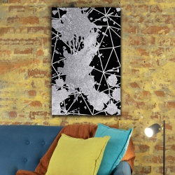 Tablou canvas - Silver on Black (ZAZ 140) - Img 3