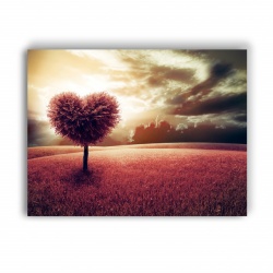 Tablou Canvas Tree Heart At Down - Img 3