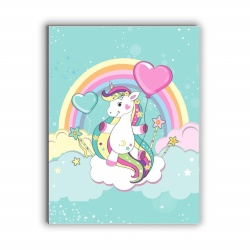 Tablou Copii - Happy Unicorn - Img 2