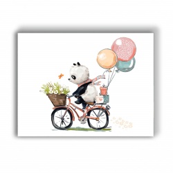 Tablou Copii - Panda Pe Bicicleta - Img 3