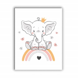 Tablou Copii - Rainbow Elephant - Img 3