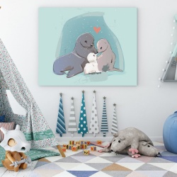 Tablou Copii - Seal Family