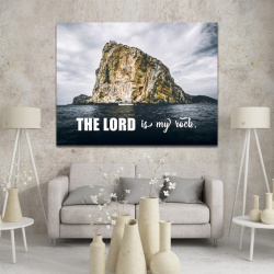 Tablou Inspirational - The Lord is my rock - Img 2