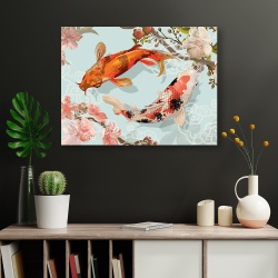 Tablou Japanese colorful fishes - Img 3