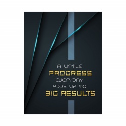 Tablou Motivational - A little progress (futuristic) - Img 3