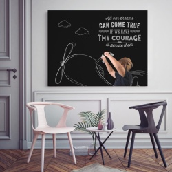 Tablou Motivational - All Dreams Can Come True If We Have The Courage - Img 2
