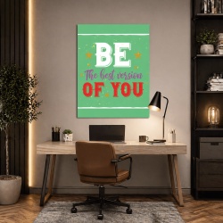 Tablou Motivational - Be The Best Version Of You (Typography)